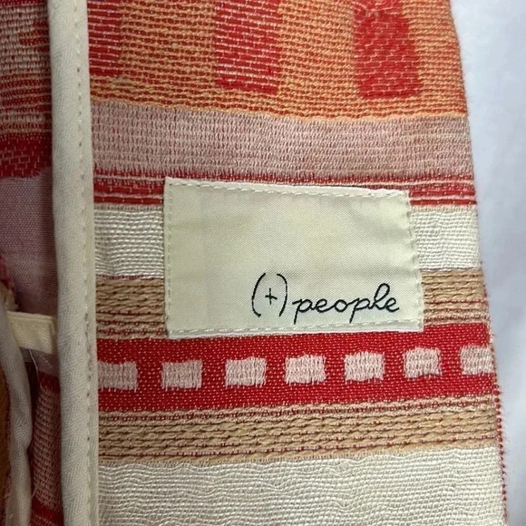 Made in Italy, (+) people.Blazer women medium.Linen,cotton,embroidered,Aztec,EC - Picture 11 of 16